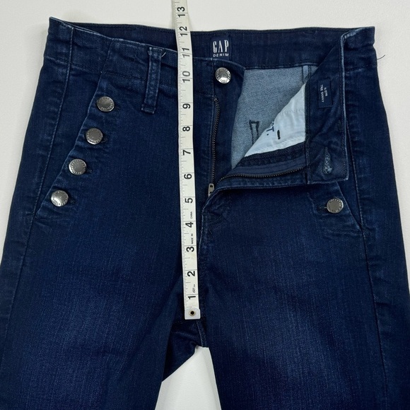 GAP High Rise Skinny Sailor Smoothing Pockets Ankle Jeans Size 4 - Picture 5 of 11